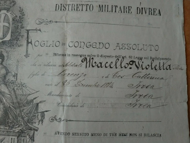 53° Fanteria 64° IVREA 11 Novembre 1914 12 Settembre 1919 Regio Esercito WW1