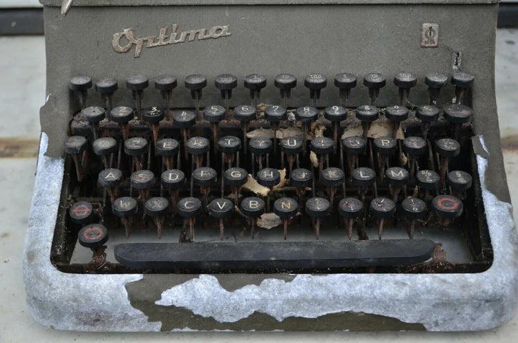 OPTIMA M10 STASI Macchina Scrivere TEDESCA MILITARE Grigioverde