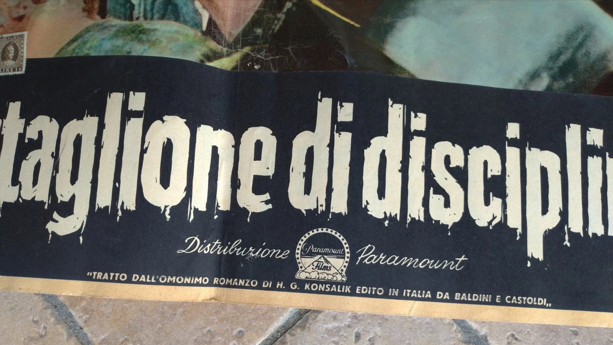Battaglione di Disciplina 999 Paramount Manifesto Cinema Vintage Locandina Film