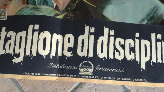 Battaglione di Disciplina 999 Paramount Manifesto Cinema Vintage Locandina Film