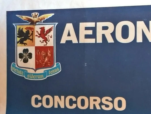 AERONAUTICA MILITARE Concorso UFFICIALI PILOTI ROMA Manifesto Originale
