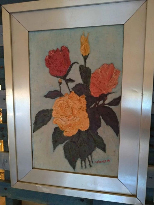 Quadro Dipinto Vintage Floreale