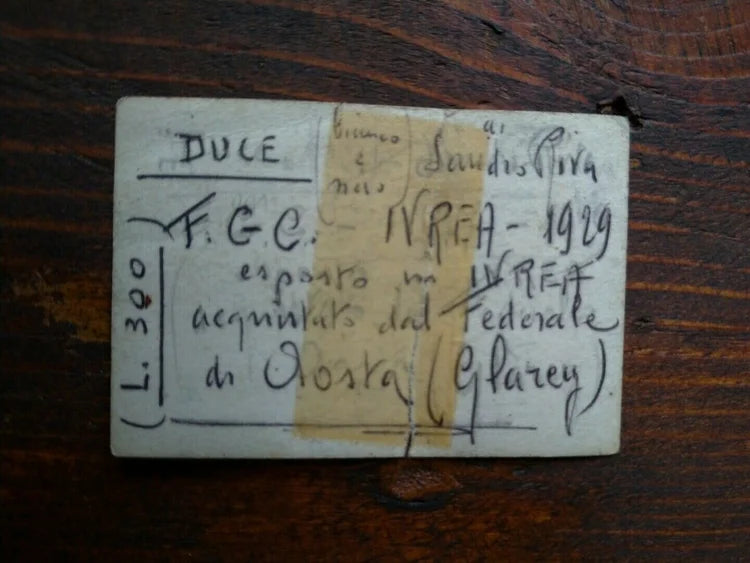IVREA 1929 DUCE FGC MUSSOLINI Aosta GLAREY Federale Riva Fascista