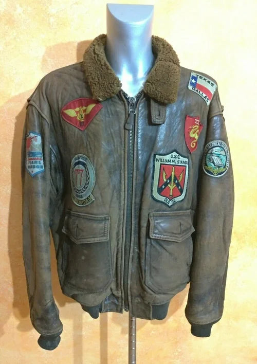 JACKET TYPE G-1 AVIREX US NAVY AIR FORCES TOP GUN