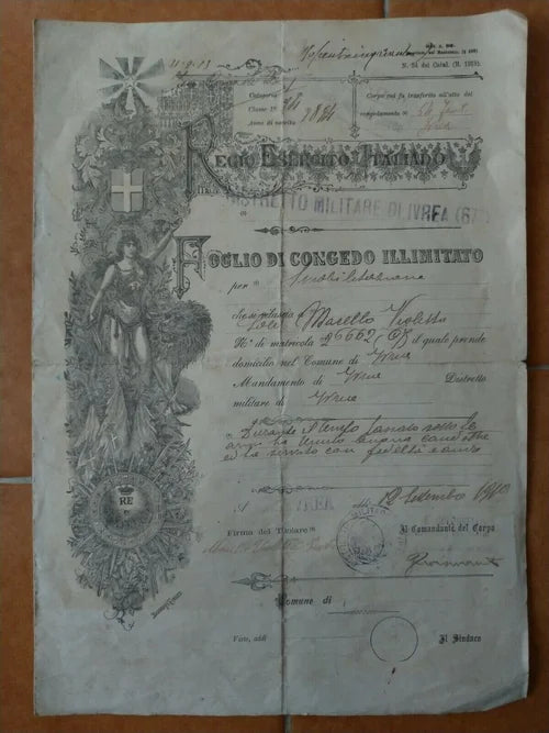 53° Fanteria 64° IVREA 11 Novembre 1914 12 Settembre 1919 Regio Esercito WW1