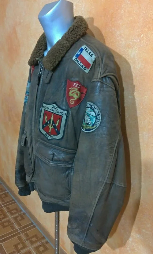 JACKET TYPE G-1 AVIREX US NAVY AIR FORCES TOP GUN