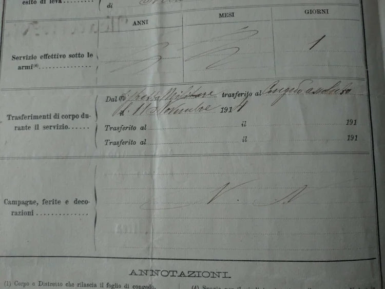 53° Fanteria 64° IVREA 11 Novembre 1914 12 Settembre 1919 Regio Esercito WW1