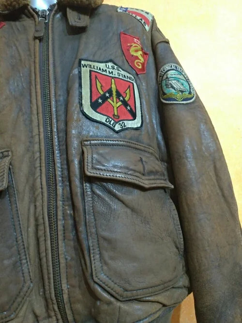 JACKET TYPE G-1 AVIREX US NAVY AIR FORCES TOP GUN