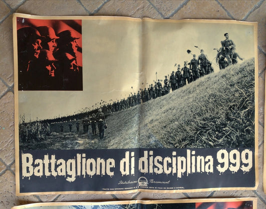 Battaglione di Disciplina 999 Manifesto Cinema Vintage Locandina Film Guerra WW2