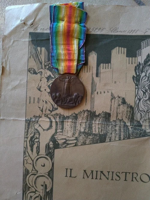 WWI Medaglia Interalleata 1888 FERRANTE FROSINONE Orsolini Lorioli & Castelli GAZZERA REI