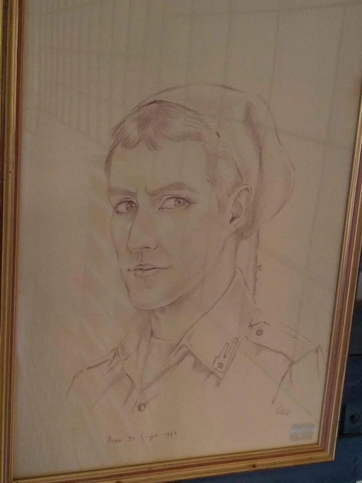 Bersagliere ritratto disegno a matita