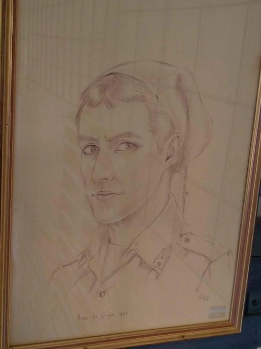 Bersagliere ritratto disegno a matita