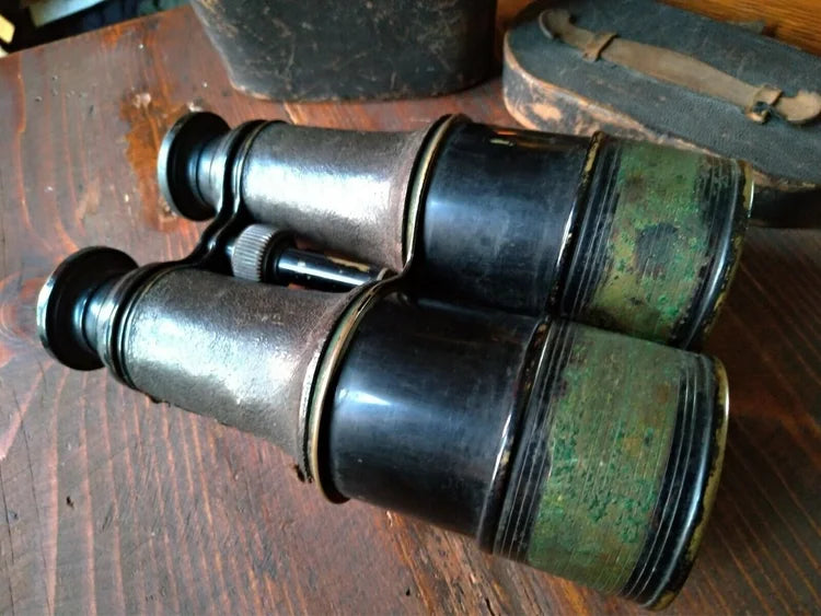 BINOCOLO MILITARE fine '800 OTTONE REGIA MARINA Umbertina