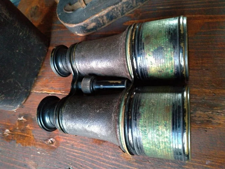 BINOCOLO MILITARE fine '800 OTTONE REGIA MARINA Umbertina