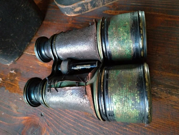 BINOCOLO MILITARE fine '800 OTTONE REGIA MARINA Umbertina