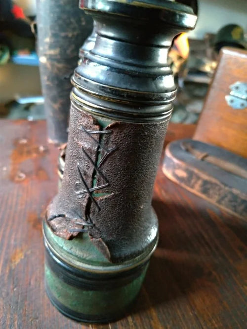 BINOCOLO MILITARE fine '800 OTTONE REGIA MARINA Umbertina