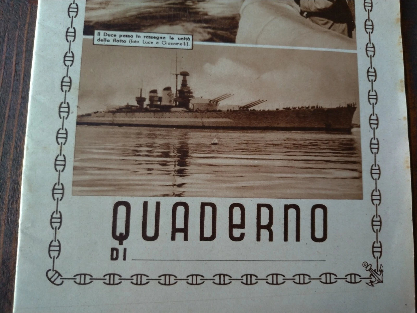 Quaderno Duce Flotta Regia Marina Giacomelli