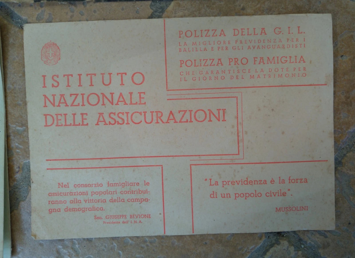 GENTE NOSTRA 1938 Marzo Era Fascista