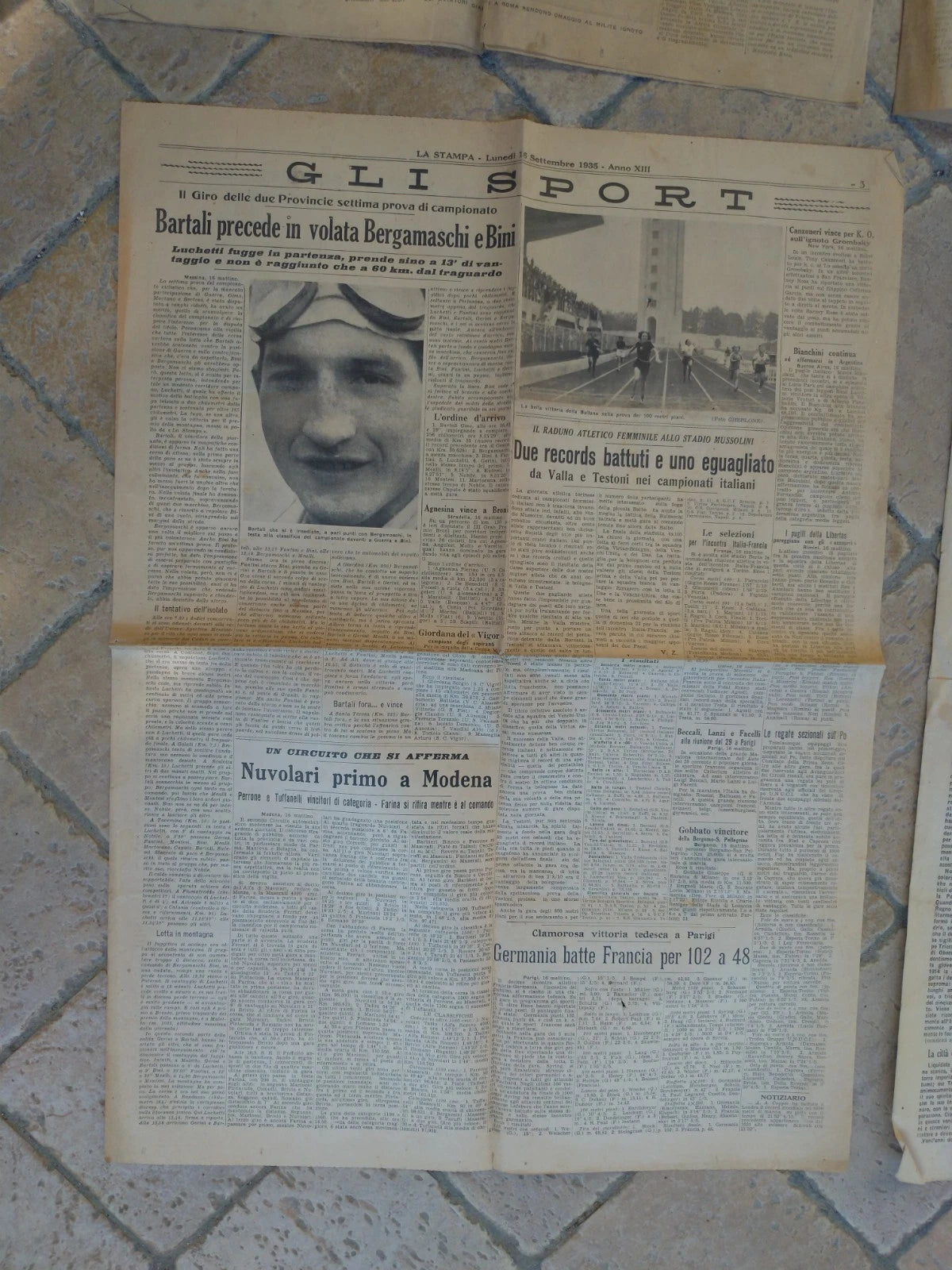 Lotto LA STAMPA 1935 Agosto Settembre 1938 Trieste 1941 DUCE MUSSOLINI Fascismo