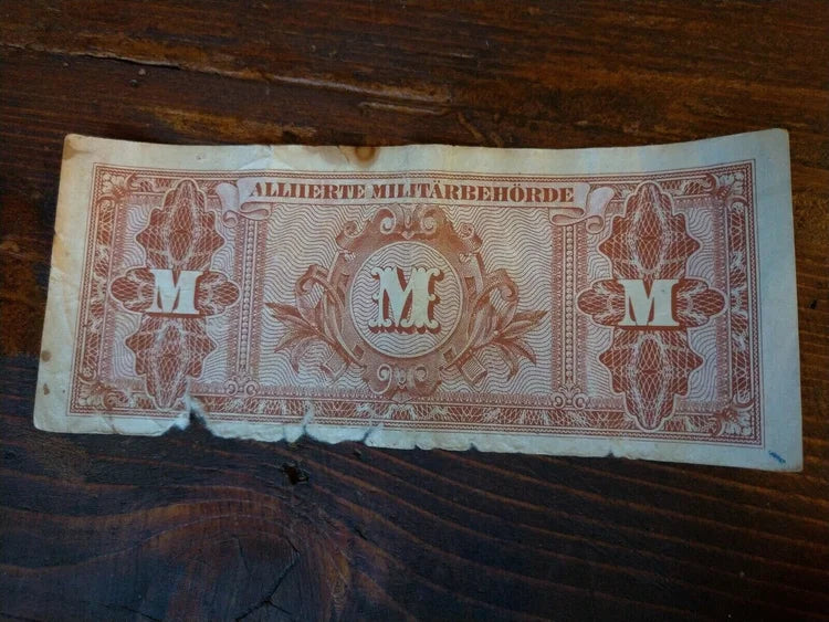 1944 ALLIIERTE MILITÄRBEHÖRDE 100 Mark Banconota Tedesca