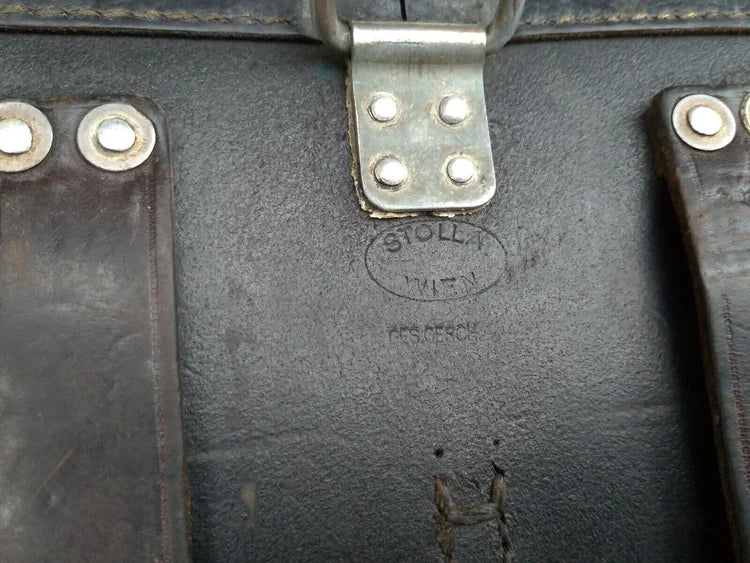 Austria Stolla Wien Ges Gesch Magazine Pouch STG Steyr Fucile Giberna Cuoio