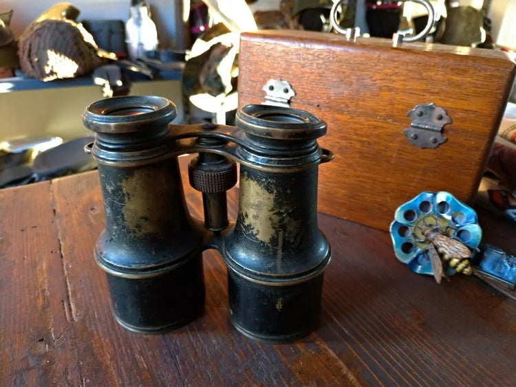 BINOCOLO MILITARE fine '800 OTTONE REGIA MARINA Umbertina