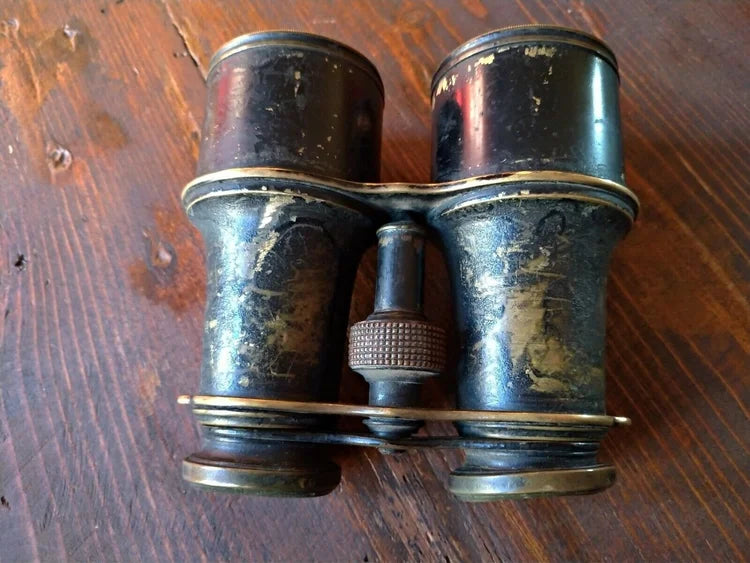 BINOCOLO MILITARE fine '800 OTTONE REGIA MARINA Umbertina