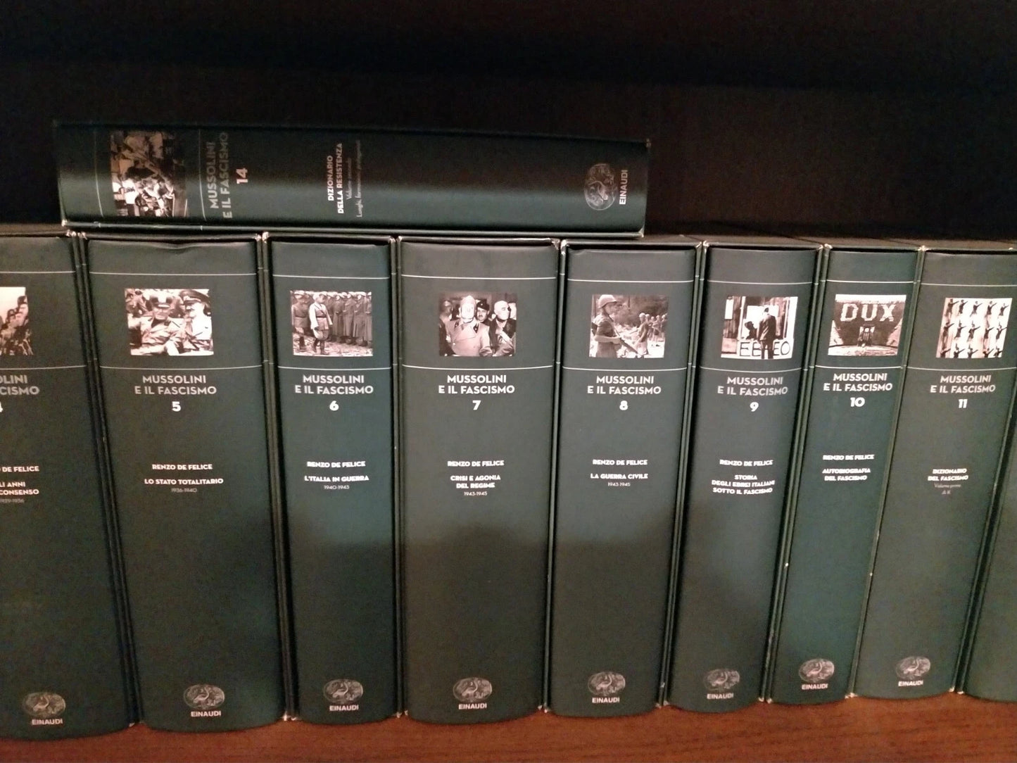 Mussolini e il Fascismo Renzo De Felice Einaudi 14 volumi 1-14