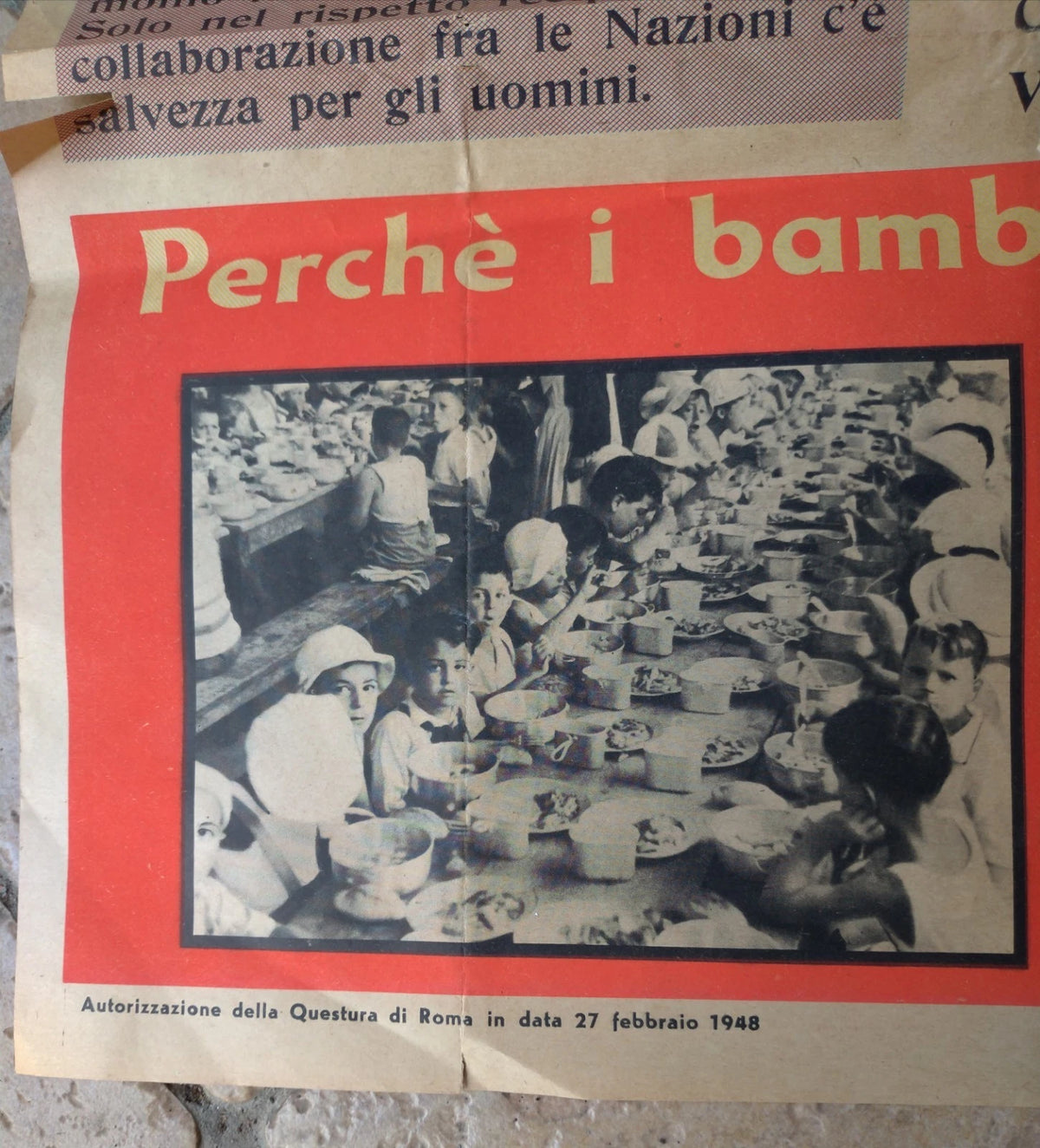 Manifesto 1948 - Parla Roma - Egli ci Accusa