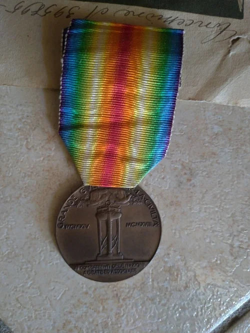 WWI Medaglia Interalleata 1888 FERRANTE FROSINONE Orsolini Lorioli & Castelli GAZZERA REI