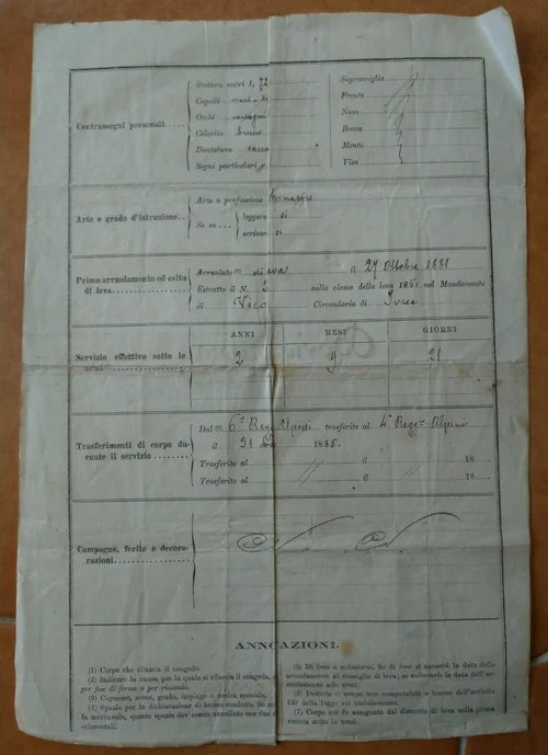 IVREA 4 MAGGIO 1888 BROSSO VICO 4 RGT ALPINI Milizia Regio Esercito Italiano