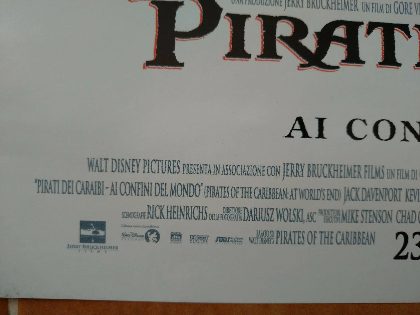 Pirati dei Caraibi - Ai Confini del Mondo -Jack Sparrow
