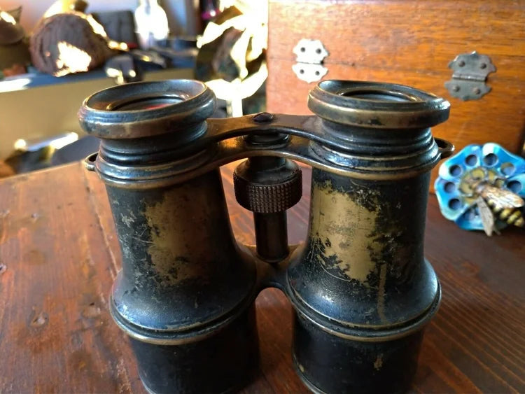 BINOCOLO MILITARE fine '800 OTTONE REGIA MARINA Umbertina