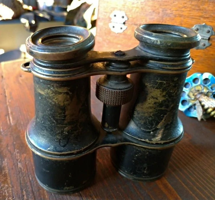 BINOCOLO MILITARE fine '800 OTTONE REGIA MARINA Umbertina