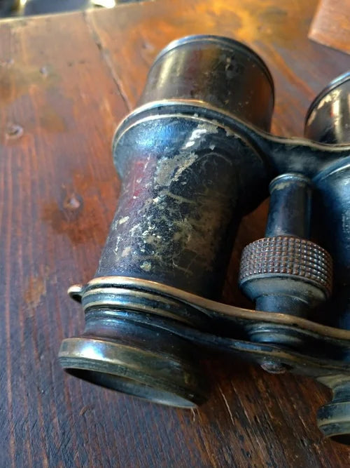 BINOCOLO MILITARE fine '800 OTTONE REGIA MARINA Umbertina