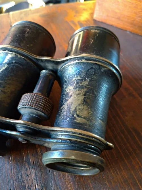 BINOCOLO MILITARE fine '800 OTTONE REGIA MARINA Umbertina