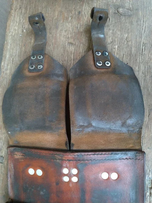 Austria Stolla Wien Ges Gesch Magazine Pouch STG Steyr Fucile Giberna Cuoio