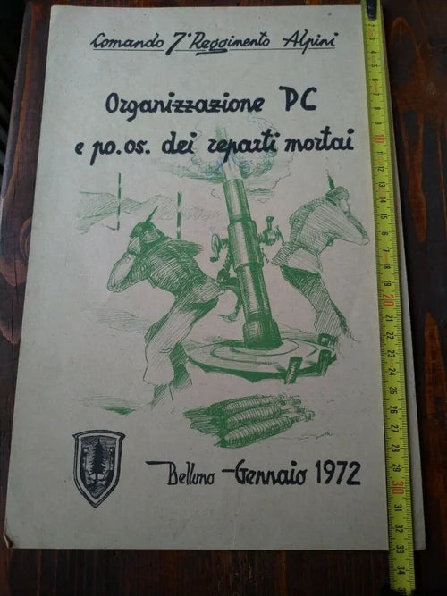 Comando 7 Reggimento Alpini Reparti Mortai BELLUNO Gennaio 1972