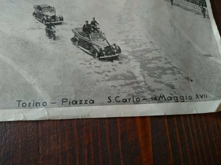 TORINO MUSSOLINI Piazza San Carlo 14 Maggio 1939 DUCE