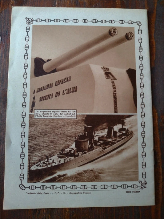 Quaderno Duce Flotta Regia Marina Giacomelli