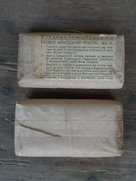 Pacchetto Antivescicatorio Individuale MOD. 41 Regio Esercito Italiano