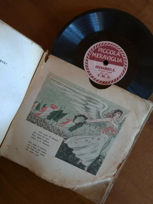 1918 Dischi Grammofono Bebè Racconta la Guerra COLUMBIA