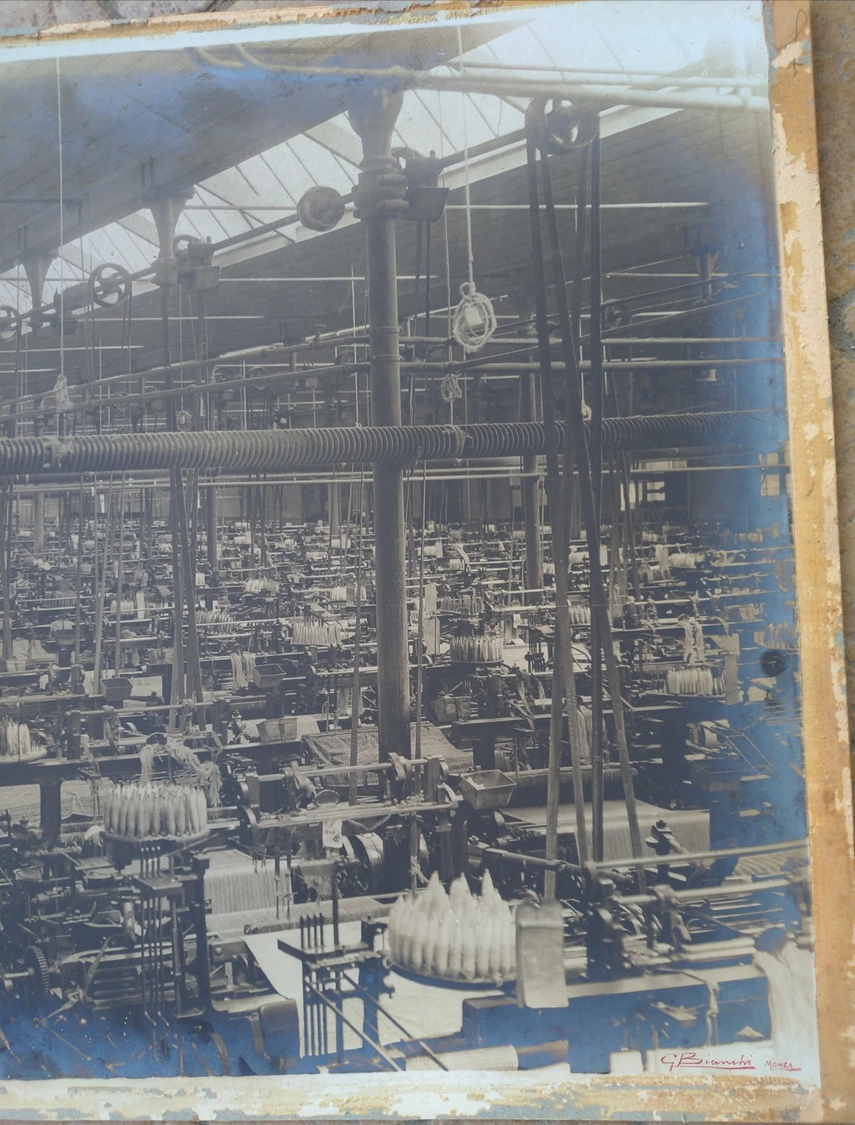 Monza Fabbrica Tessile 70x50 Gigantografia 1890s 1900s