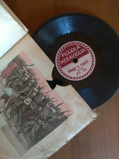 1918 Dischi Grammofono Bebè Racconta la Guerra COLUMBIA