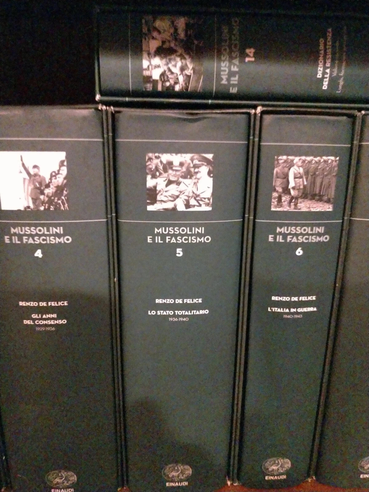 Mussolini e il Fascismo Renzo De Felice Einaudi 14 volumi 1-14