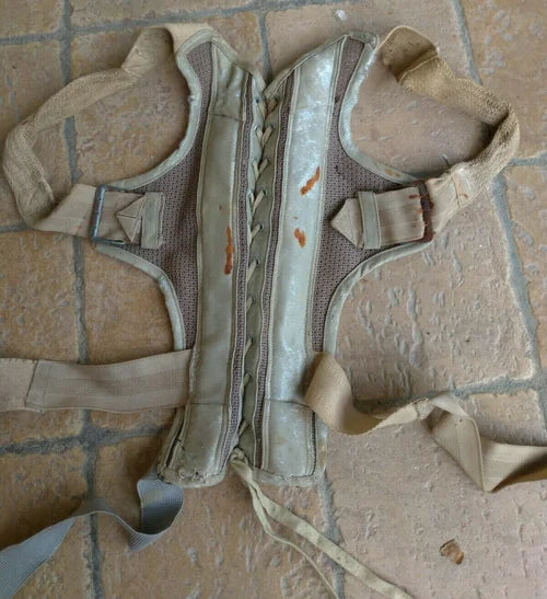 Antico Bustino Corsetto Burlesque Bianco Avorio Stringivita 1800 1900 Bustino
