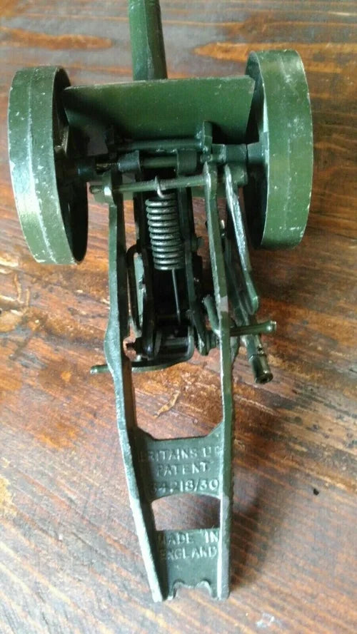Cannone Giocattolo Metallo Britains Ltd Patent 34218/30 Vintage Toy
