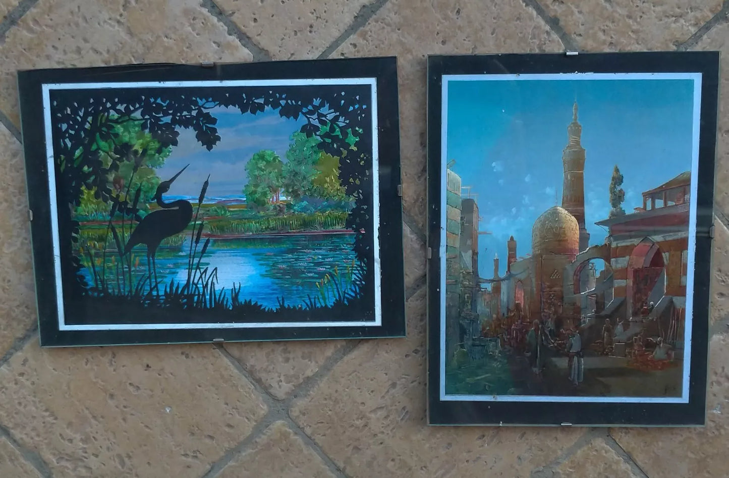 Coppia di quadretti vintage