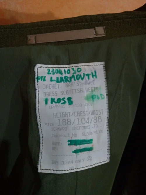 DRESS SCOTTISH REGTS JACKET MAN'S