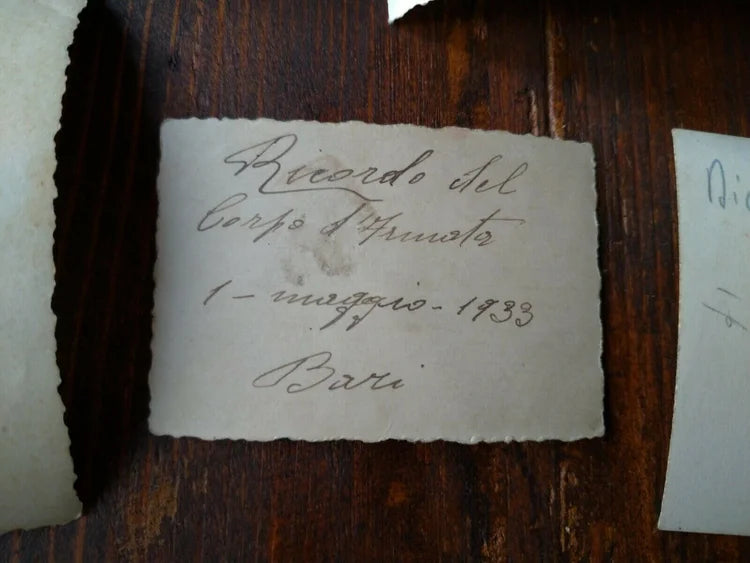 Lotto REGIO ESERCITO ITALIA WW1 BARI 1933 Divisa Fanteria Cappello Fregi REI WW2